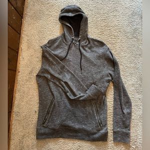 Banana Republic Gray zippered pocket hoodie